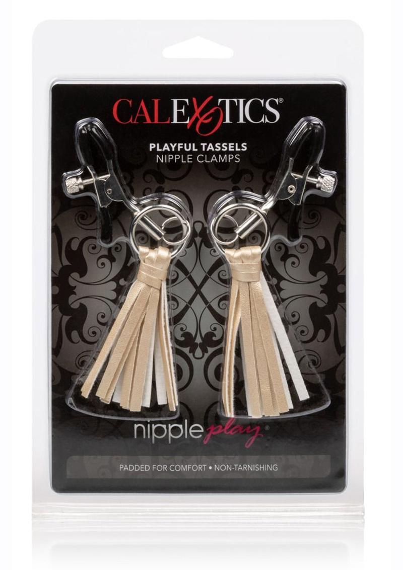 Nipple Play Playful Tassels Nipple Clamps - Gold