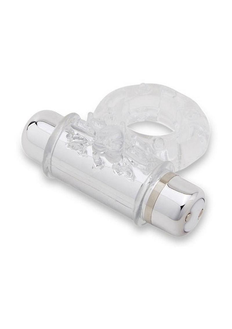 Nu Sensuelle Bullet Ring Rechargeable Vibrating Cock Ring - Clear