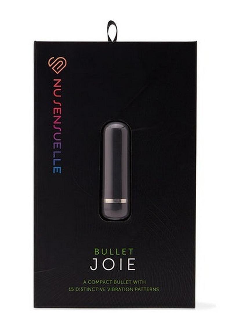 Nu Sensuelle Joie Rechargeable Silicone Bullet - Black