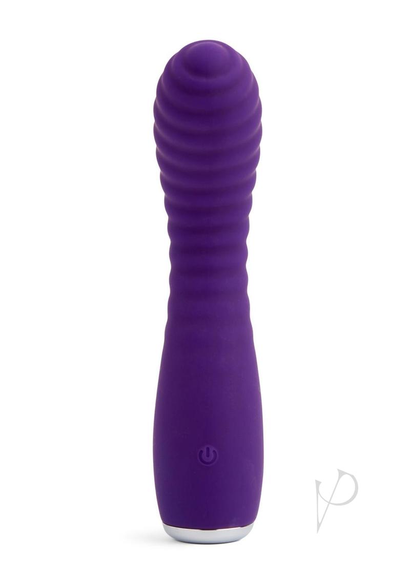 Nu Sensuelle Lola Nubii Flexibile Rechargeable Silicone Warming Vibrator - Purple/Silver