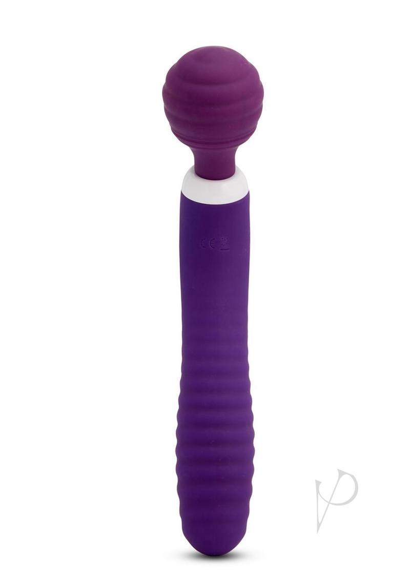 Nu Sensuelle Lolly Nubii Flexible Rechargeable Silicone Wand - Purple/White