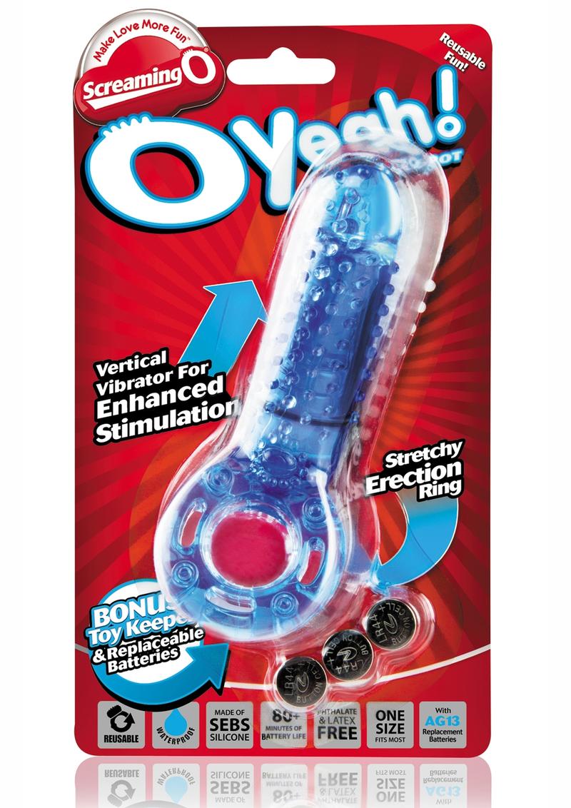 O Yeah Vibrating Cock Ring - Blue