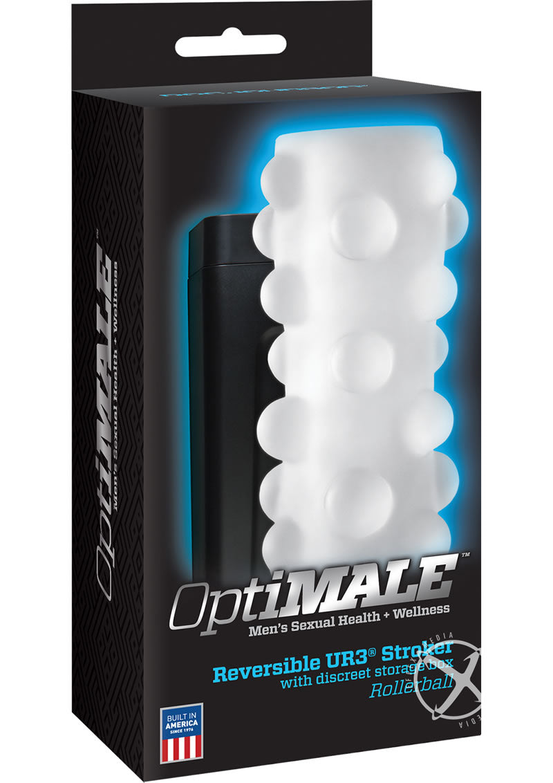 Optimale Rollerball Reversible Ultraskyn Masturbator - Frost/White