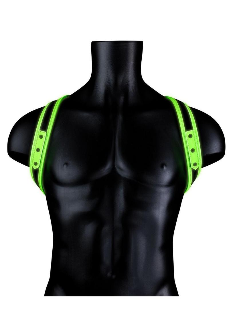 Ouch! Sling Harness - Black/Glow In The Dark/Green - Large/XLarge