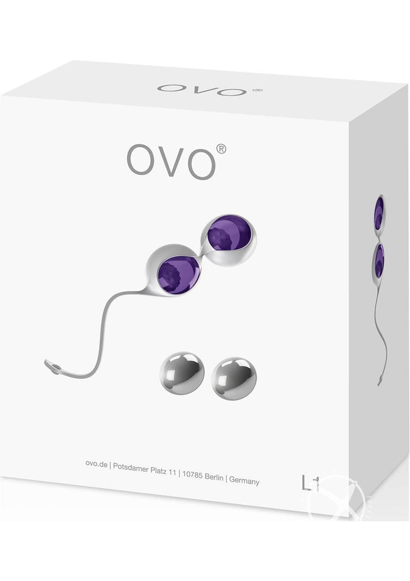 OVO L1 Silicone Love Balls Waterproof - Lilac/Purple/White