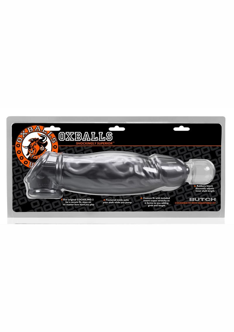 Oxballs Butch Cock Sheath Penis Extender - Grey/Silver