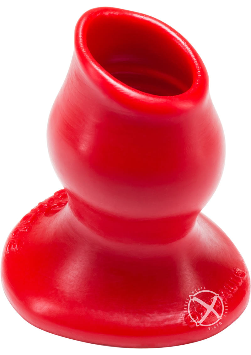 Oxballs Pig-Hole-1 Silicone Hollow Butt Plug - Red - Small