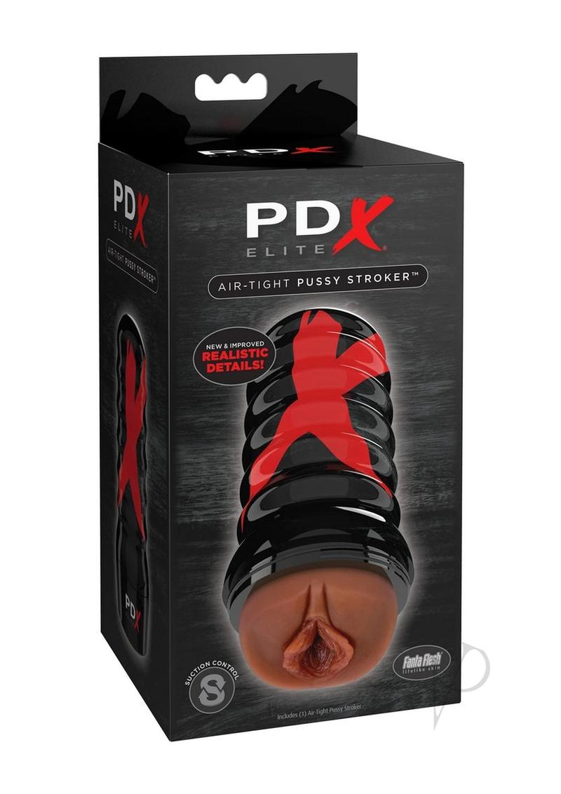 Pdx Elite Air Tight Pussy Stroker - Chocolate