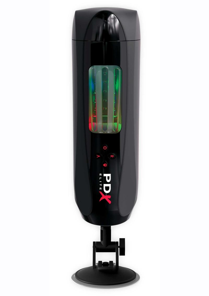 Pdx Elite Ultimate Milker 2 Rechargeable Masturbator - Black/Clear