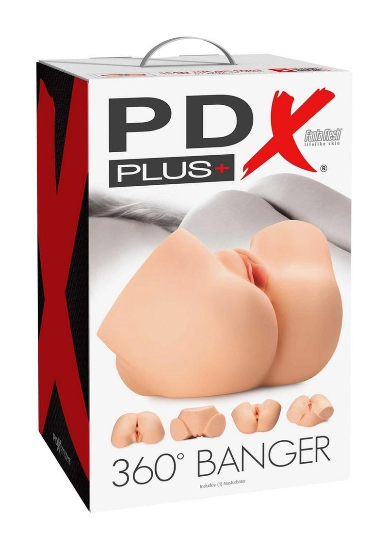 Pdx Plus 360 Banger Multi Position Masturbator - Vanilla