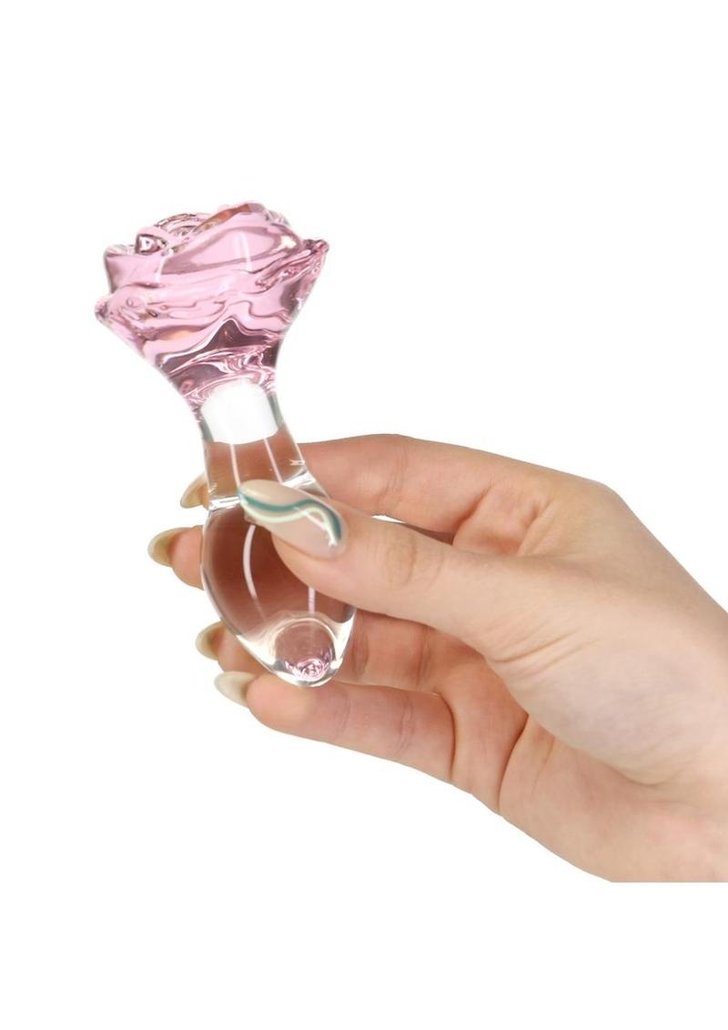 Pillow Talk Rosy Glass Anal Plug