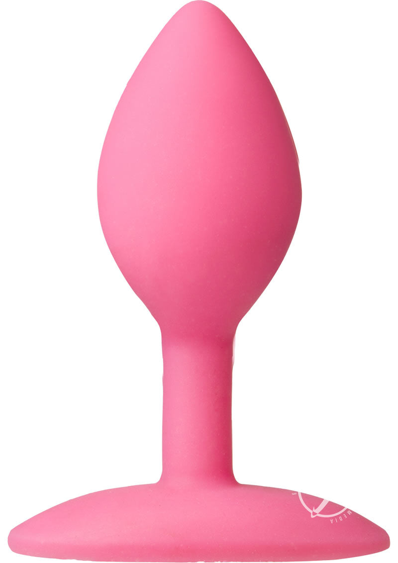 Platinum Premium Silicone - The Minis - Spade - Small Anal Plug - Pink - Small