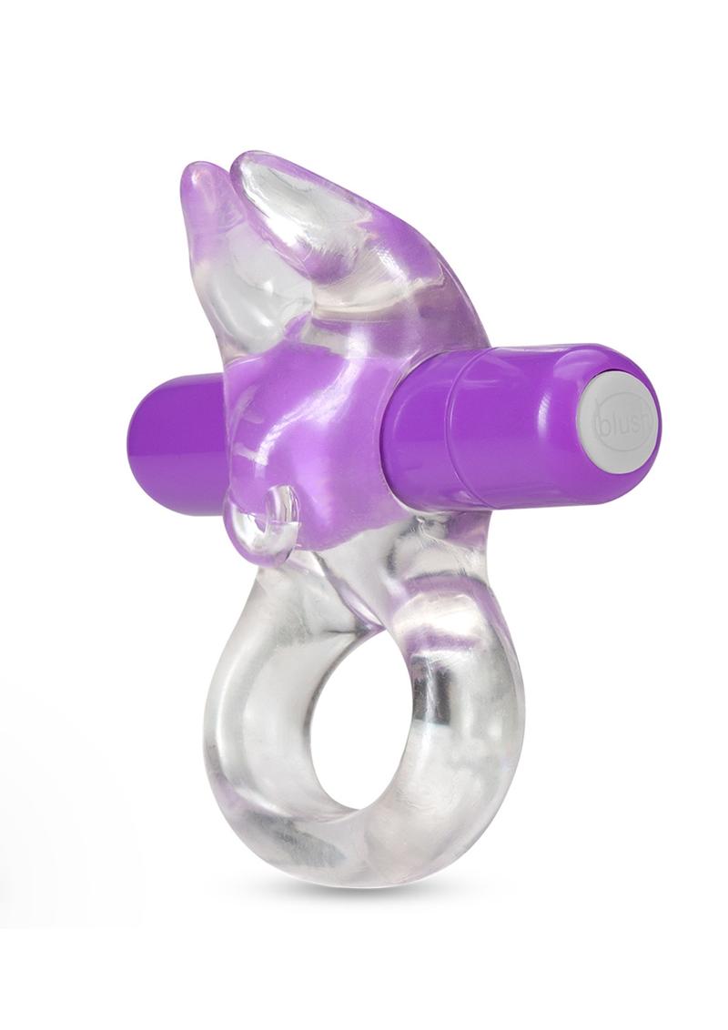 Play with Me Bull Vibrating Cock Ring - Purple