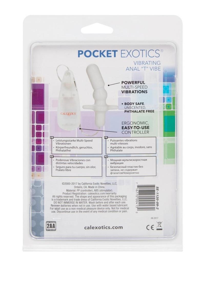 Pocket Exotics Anal T Vibrating Butt Plug