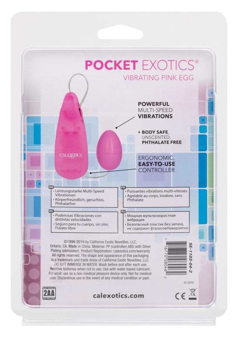 Pocket Exotics Vibrating Pink Passion Egg