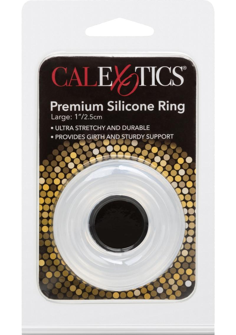 Premium Silicone Cock Ring - Clear - Large