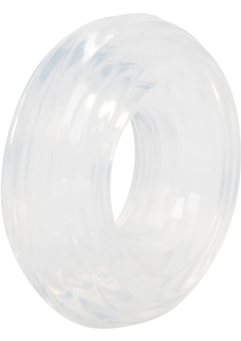 Premium Silicone Cock Ring - Clear - Medium