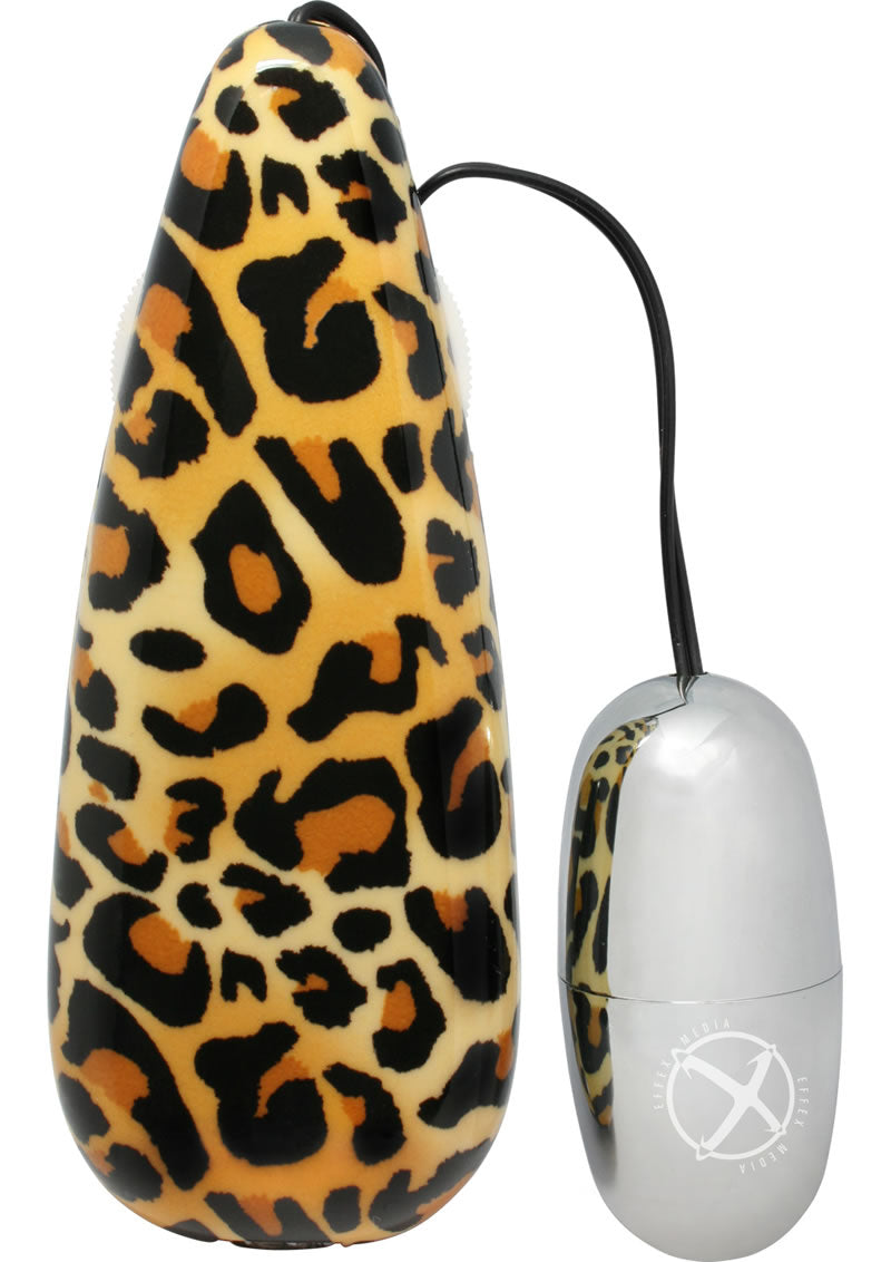 Primal Instinct Bullet with Remote Control - Animal Print/Leopard