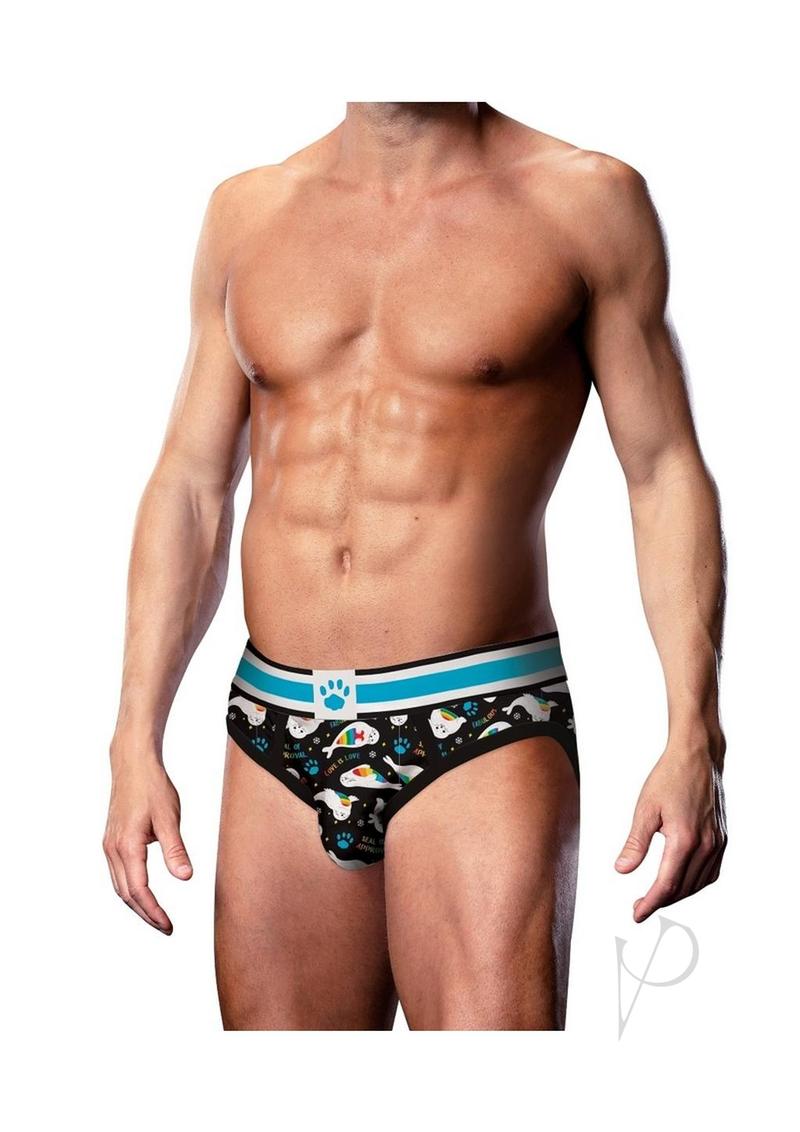 Prowler Seals Brief Md Blk/Rnbw - Black/Multicolor - Medium