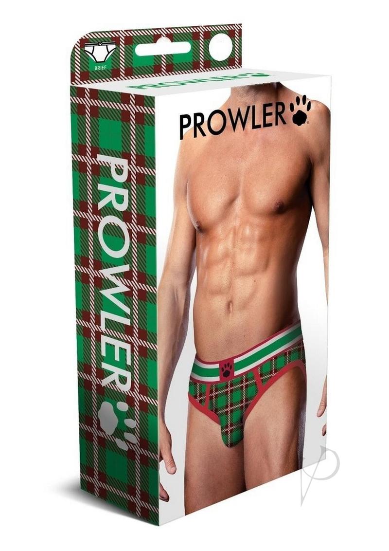 Prowler Tartan 2 Brief Sm Grn/Red Fw23 - Green/Red - Small