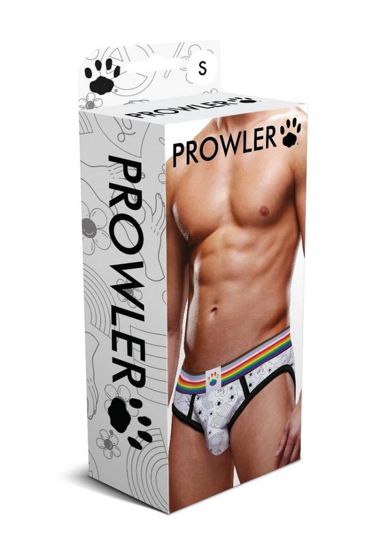 Prowler Pride Love and Peace 3 Brief - Multicolor/Rainbow - Medium