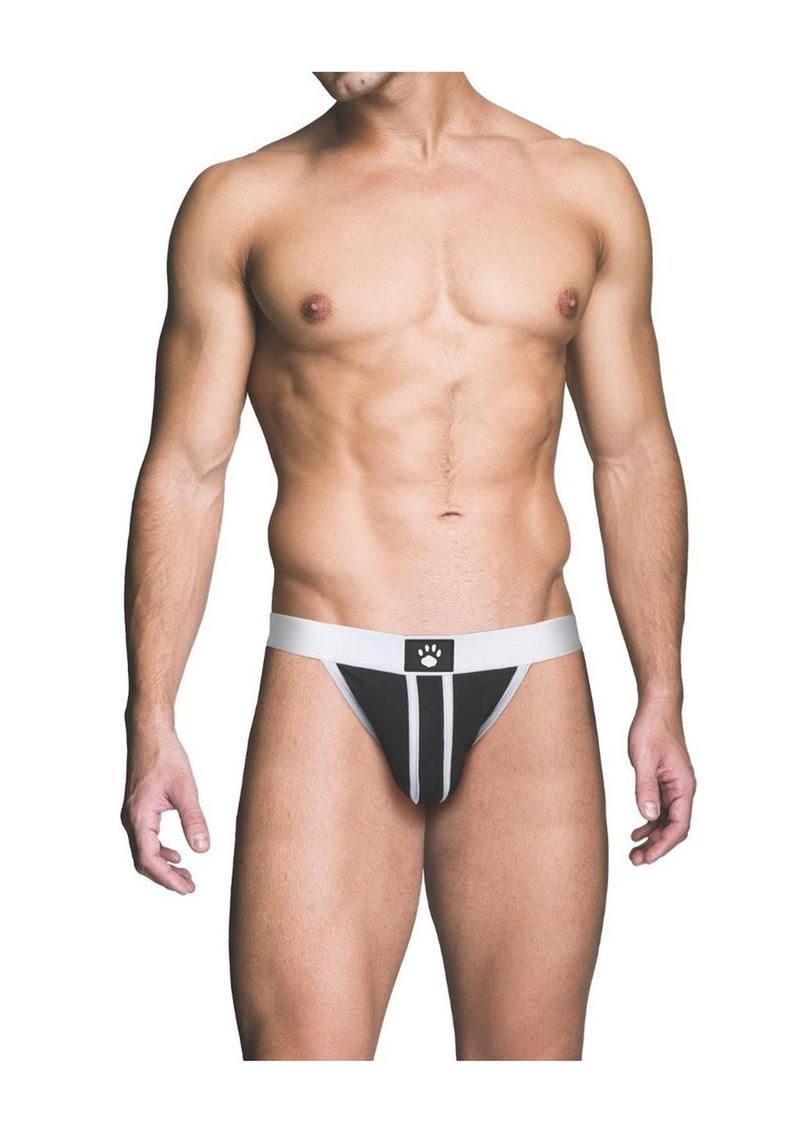 Prowler Red Ass-Less Jock - Black/White - XLarge