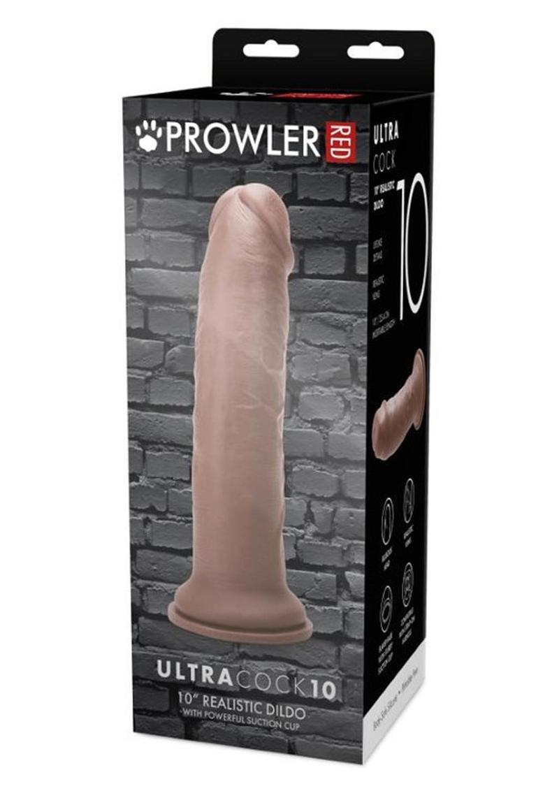 Prowler Red Ultra Cock Realistic Dildo - Caramel - 10in