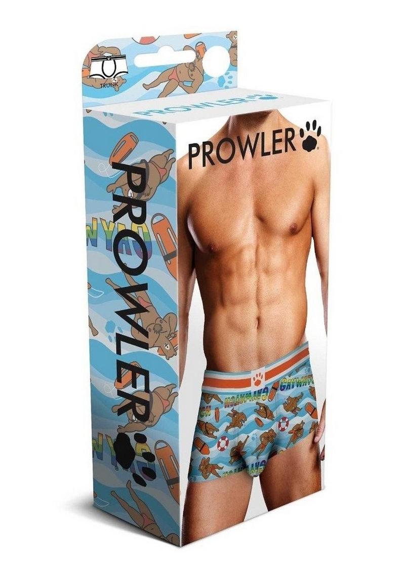 Prowler Gaywatch Bears Trunk - Blue/Orange - Small