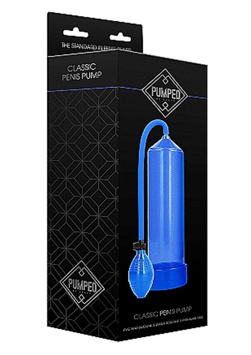 Pumped By Shots Classic Penis Pump - Blue