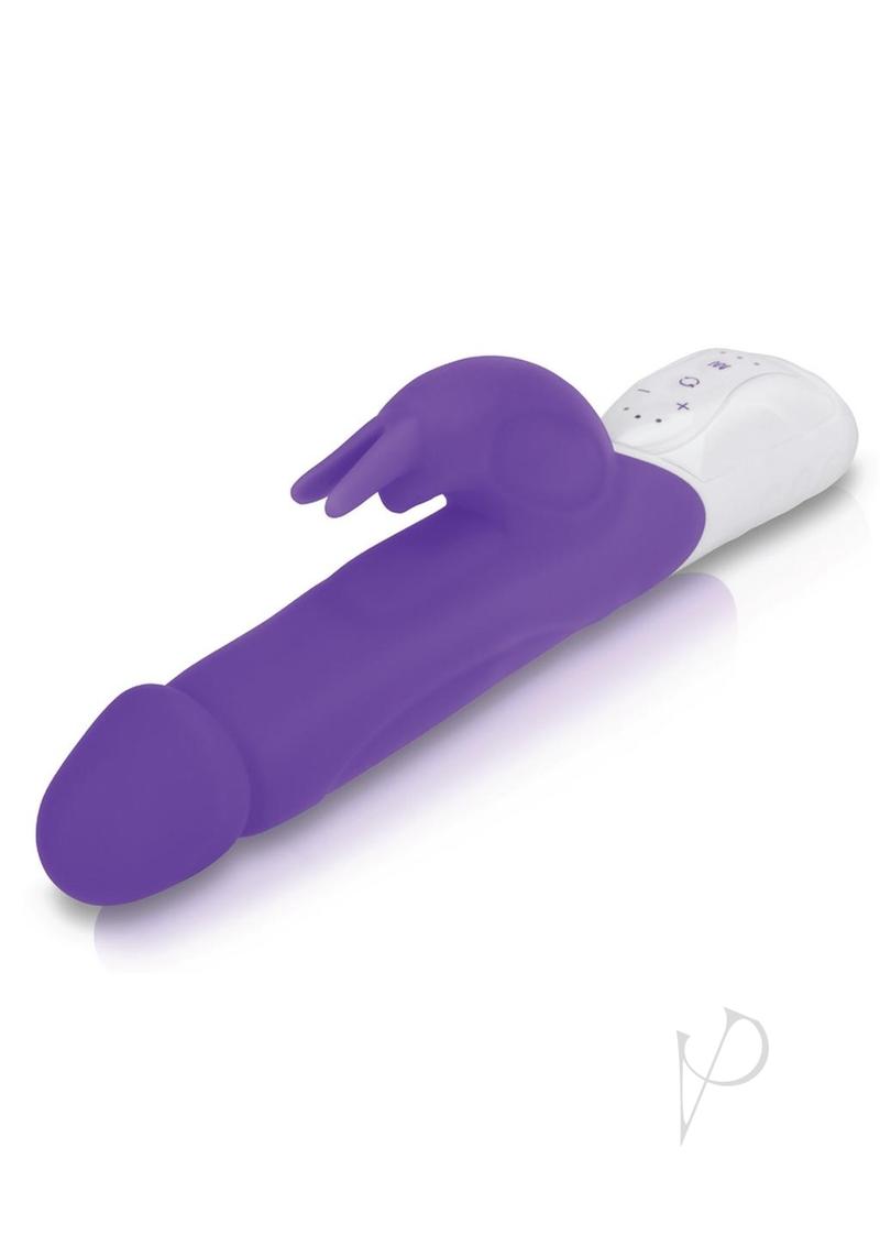 Rabbit Essentials Rechargeable Silicone Realistic Rabbit - Purple