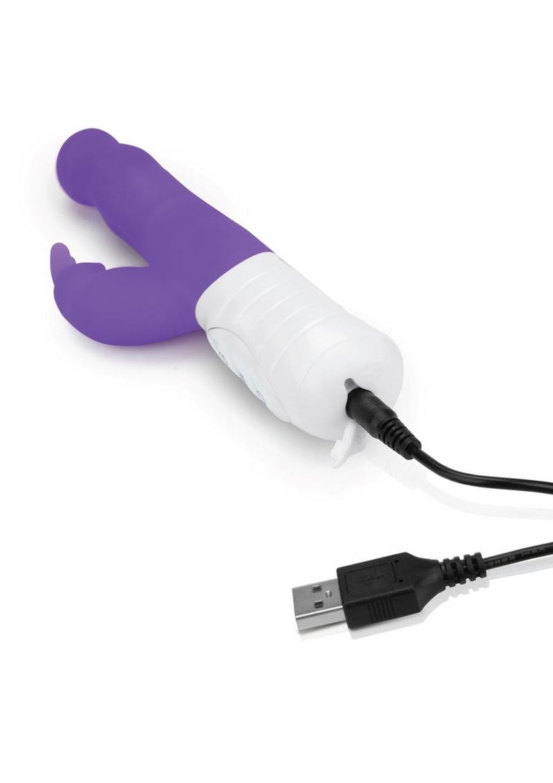 Rabbit Essentials Silicone Rechargeable Slim Shaft Rabbit Vibrator