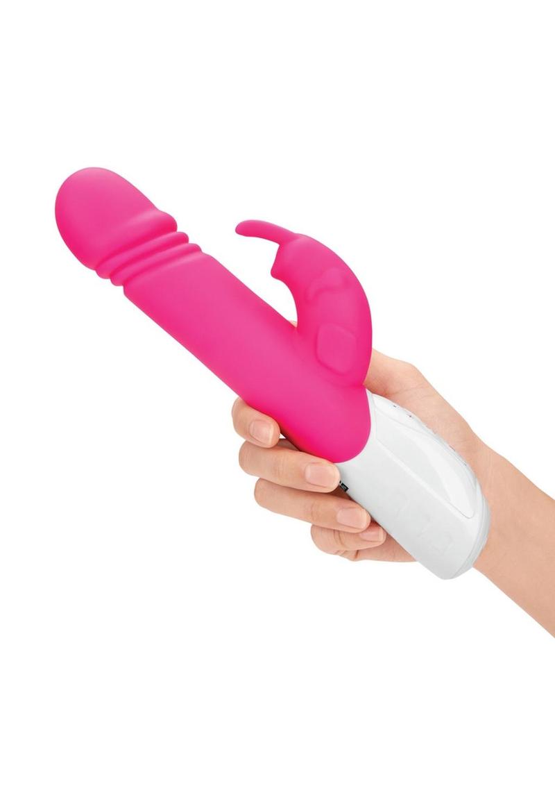 Rabbit Essentials Silicone Rechargeable Thrusting Rabbit Vibrator