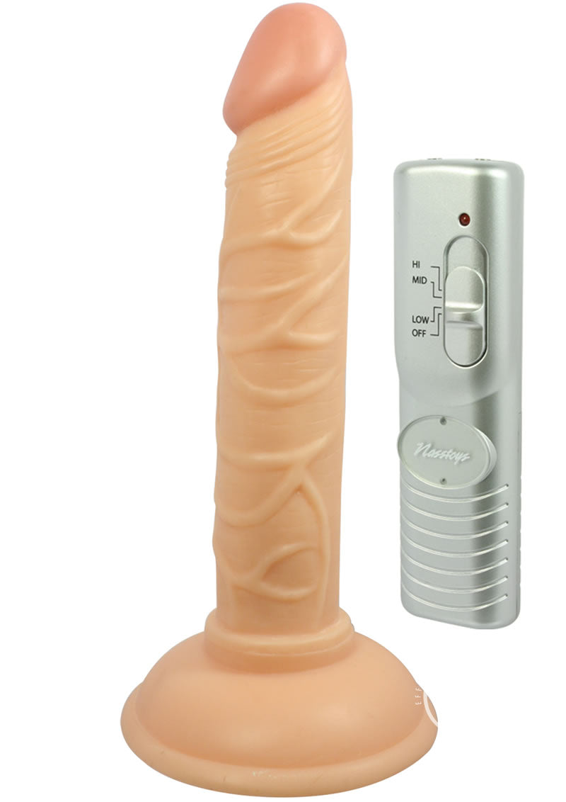 Real Skin All American Mini Whoppers Vibrating Dildo - Vanilla - 5in