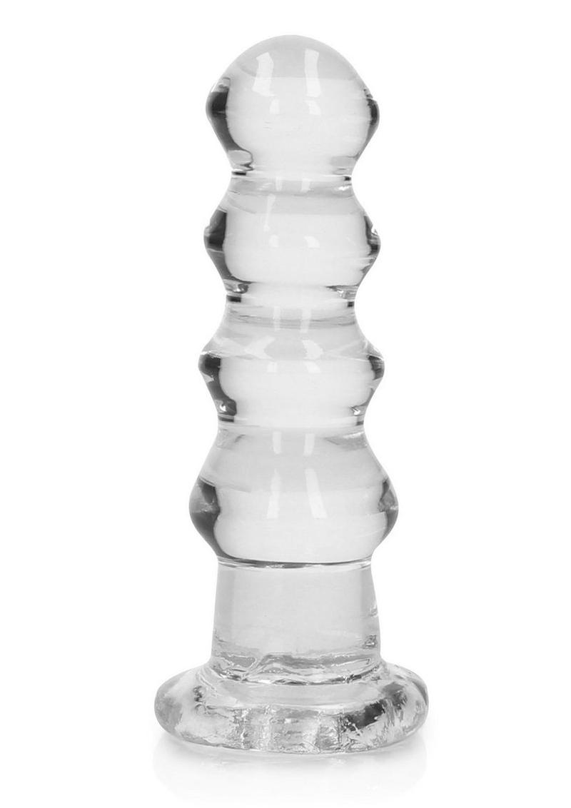 Realrock Curvy Dildo Or Butt Plug - Clear - 5.5in