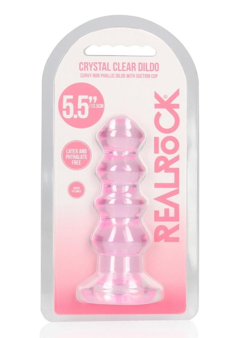 Realrock Curvy Dildo Or Butt Plug - Pink - 5.5in