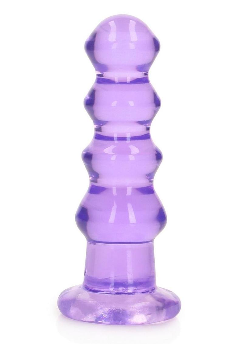 Realrock Curvy Dildo Or Butt Plug - Purple - 5.5in