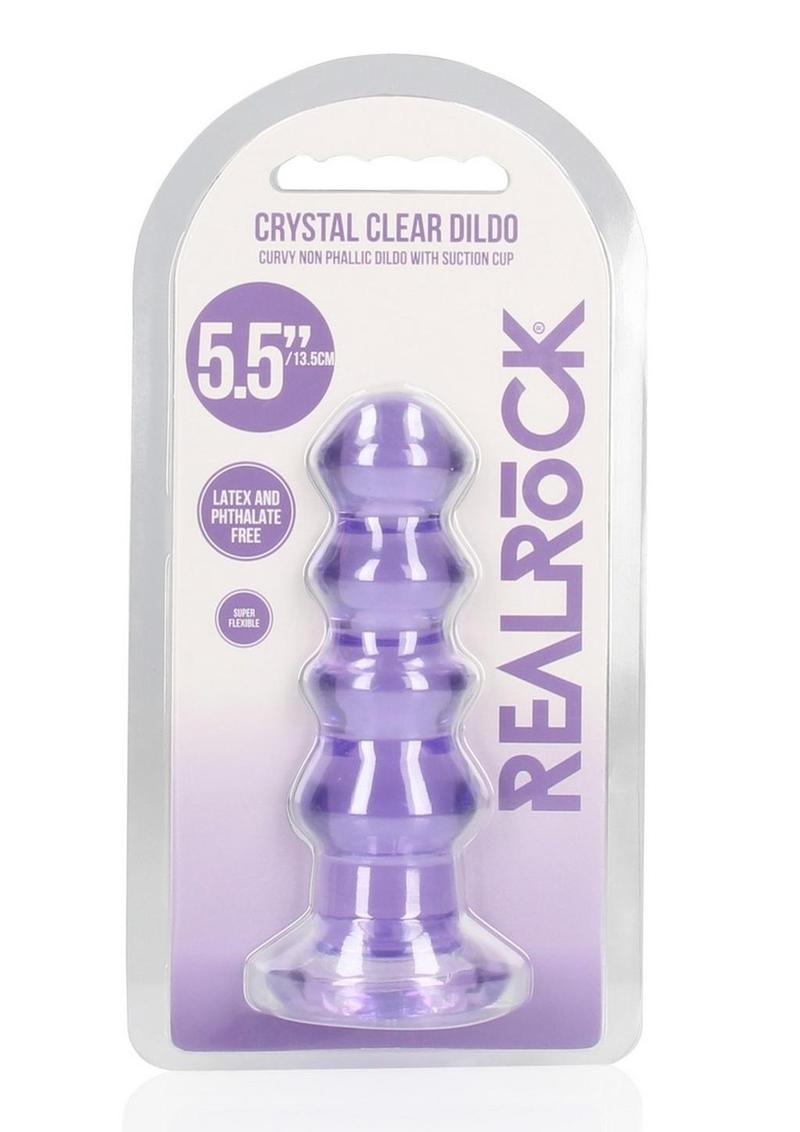 Realrock Curvy Dildo Or Butt Plug - Purple - 5.5in