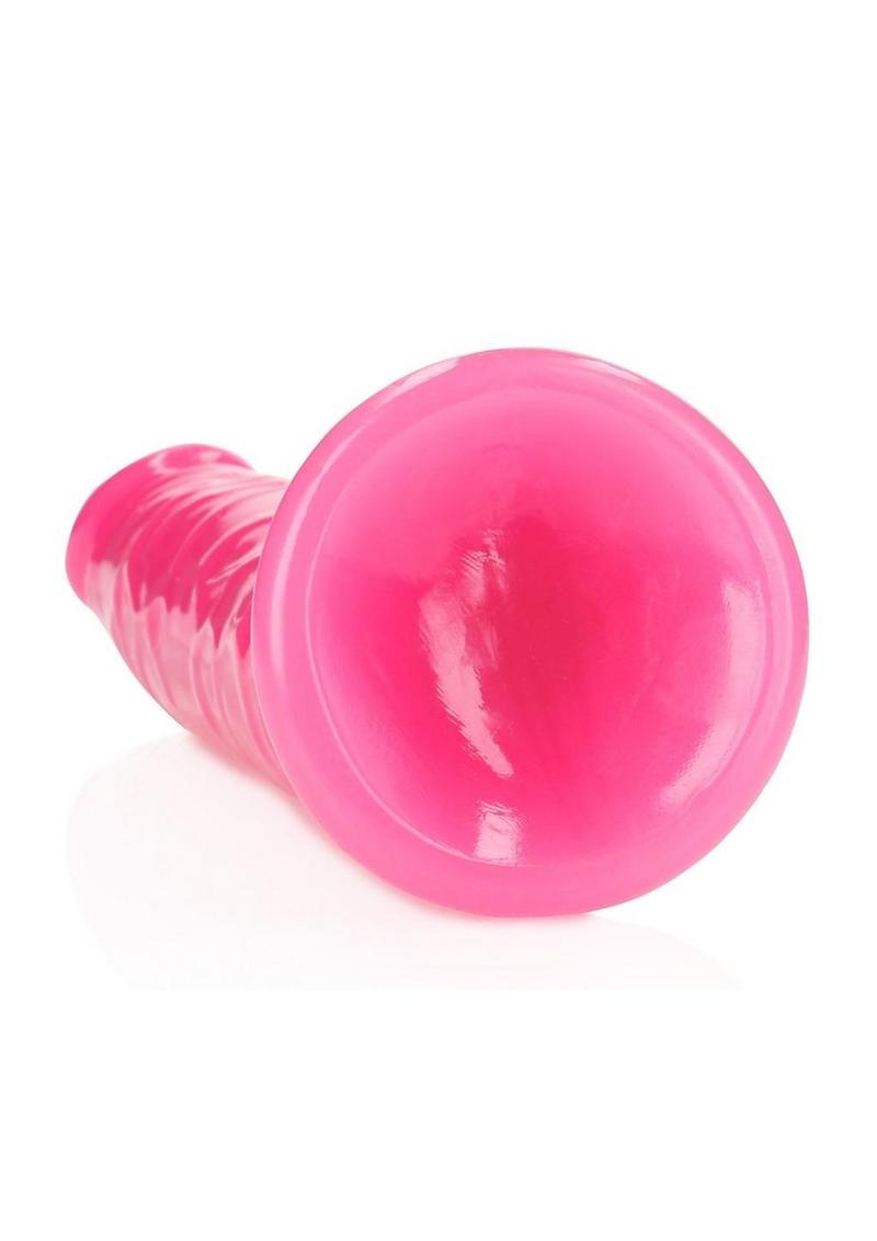 Realrock Slim Glow In The Dark Dildo with Suction Cup