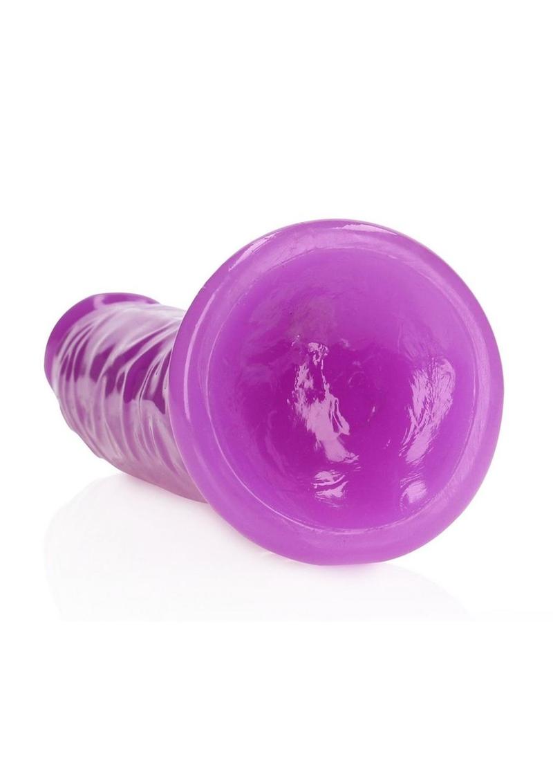 Realrock Slim Glow In The Dark Dildo with Suction Cup