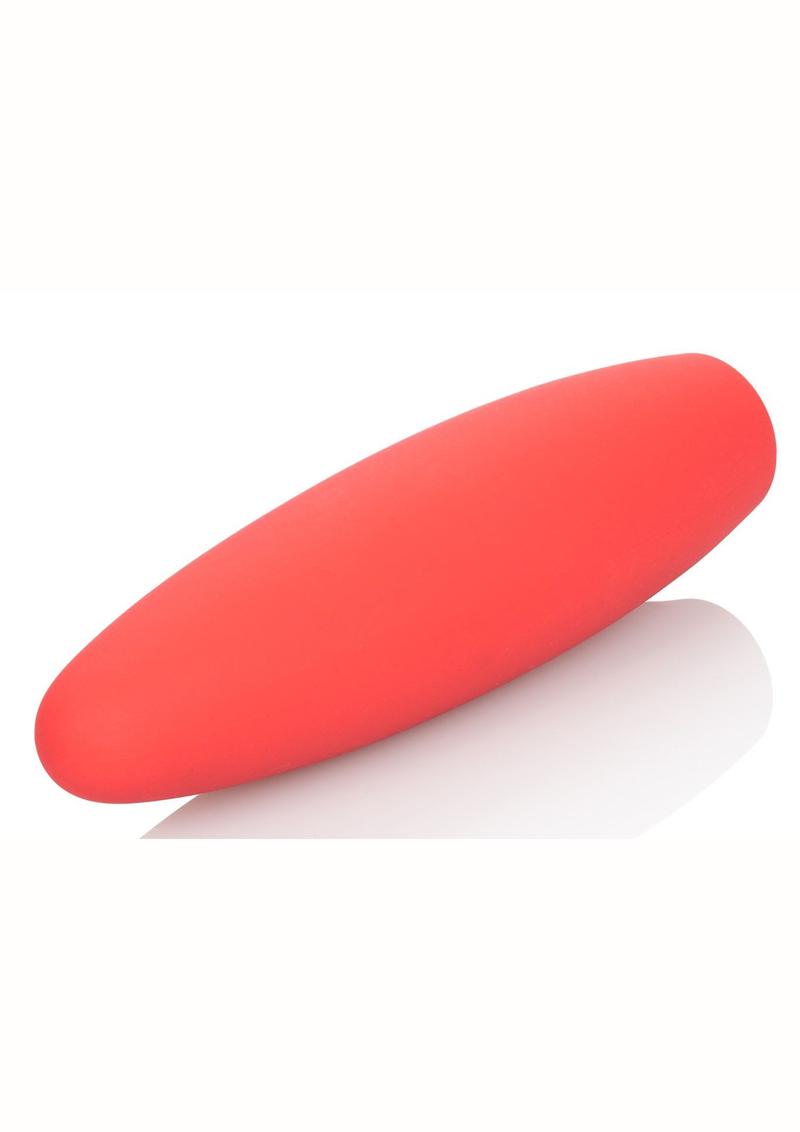 Red Hot Flame Bullet Silicone Rechargeable Waterproof - Red