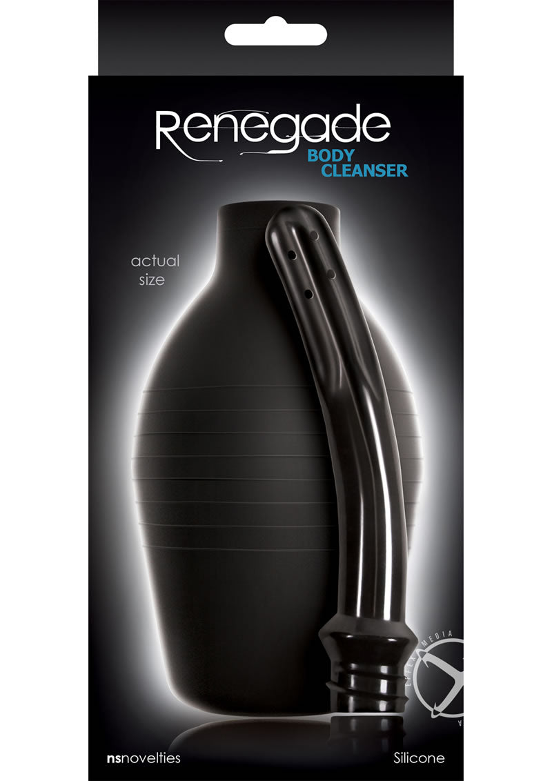 Renegade Body Cleanser Silicone Enema - Black