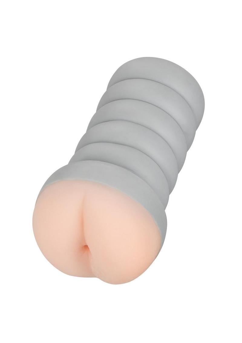 Ribbed Gripper Dual Density Textured Masturbator - Ass