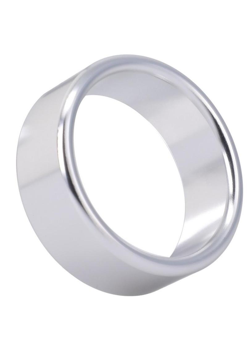 Rock Solid Brushed Alloy Aluminum Cock Ring