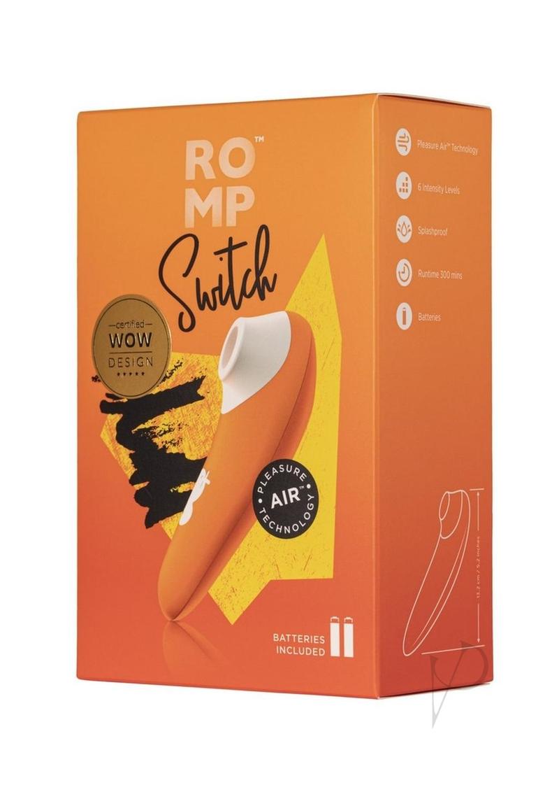 Romp Switch X Clitoral Air Stimulator - Orange/White