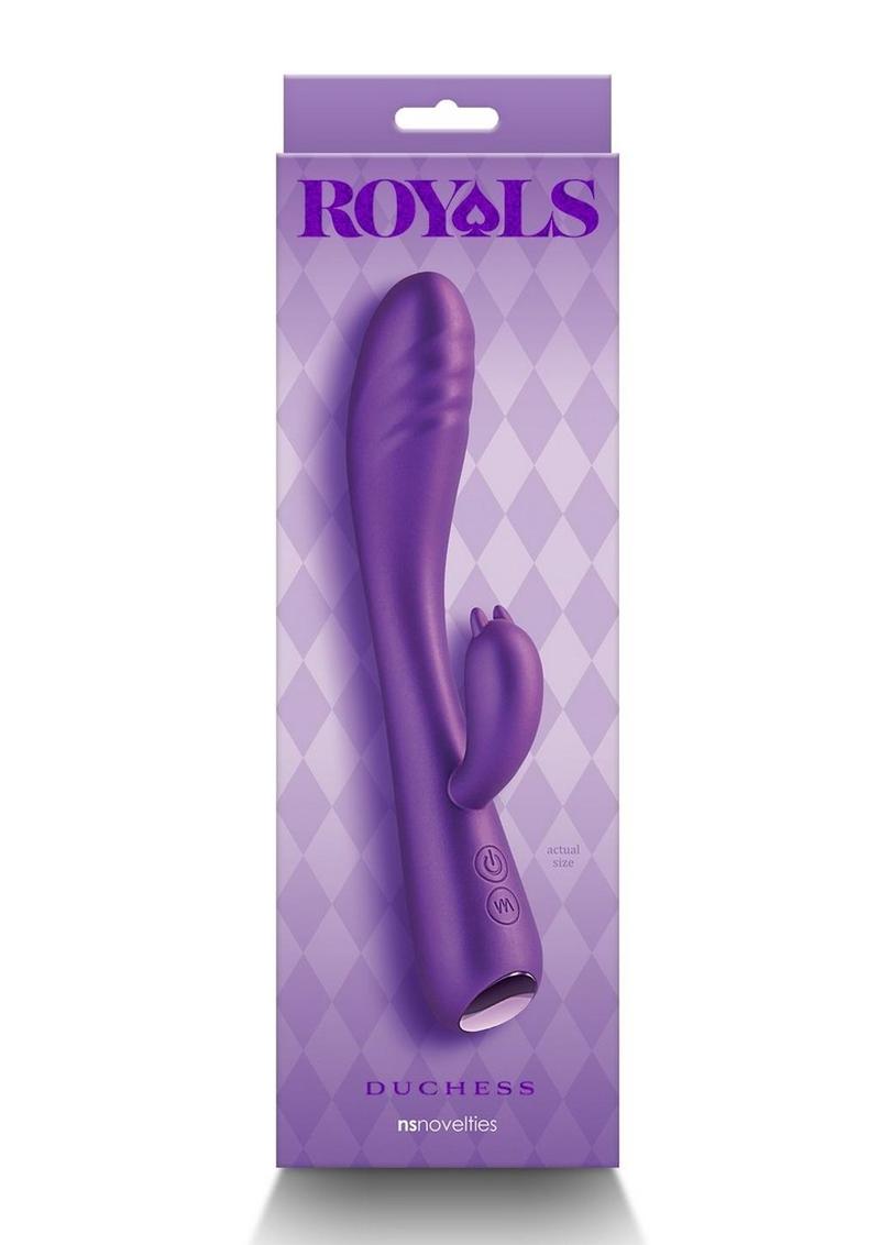 Royals Dutchess Rechargeable Silicone Rabbit Vibrator - Pink