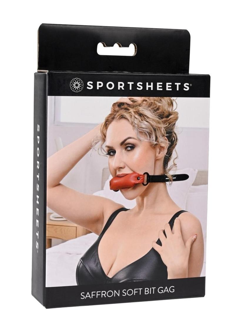 Saffron Soft Bit Gag - Black/Red