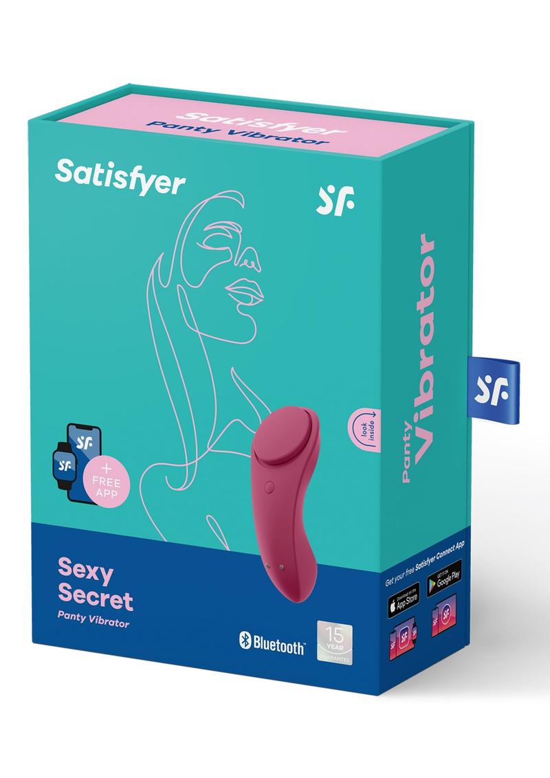 Satisfyer Sexy Secret Silicone Rechargeable Panty Vibe - Red