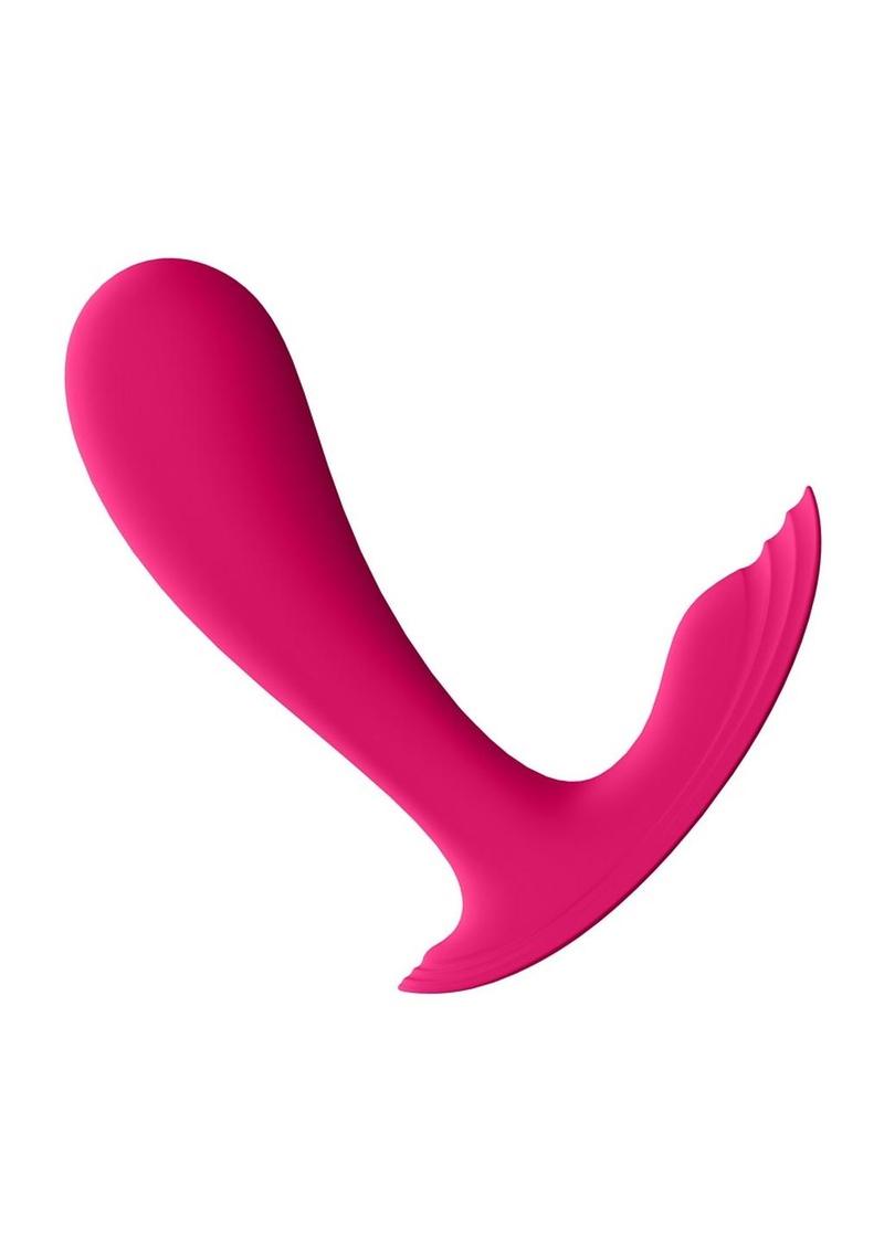 Satisfyer Top Secret Connect App Rechargeable Silicone Wearable Vibrator - Pink