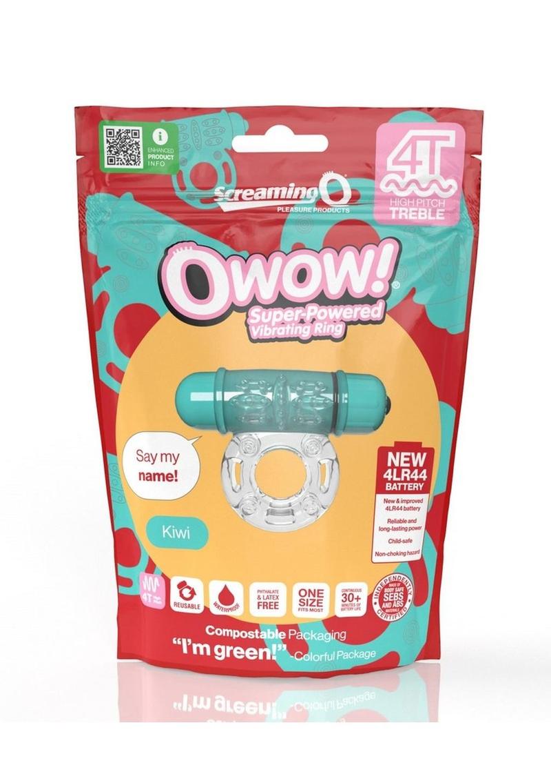 Screaming O 4t O Wow Vibrating Ring - Green/Kiwi