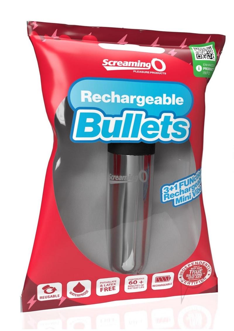 Screaming O Rechargeable Bullets - Silver